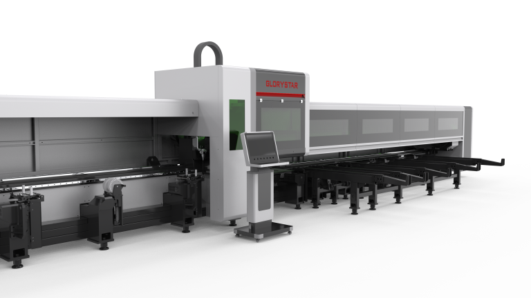 Three-Chuck Heavy-duty Fiber Laser Tube Cutting Machine Featured Image